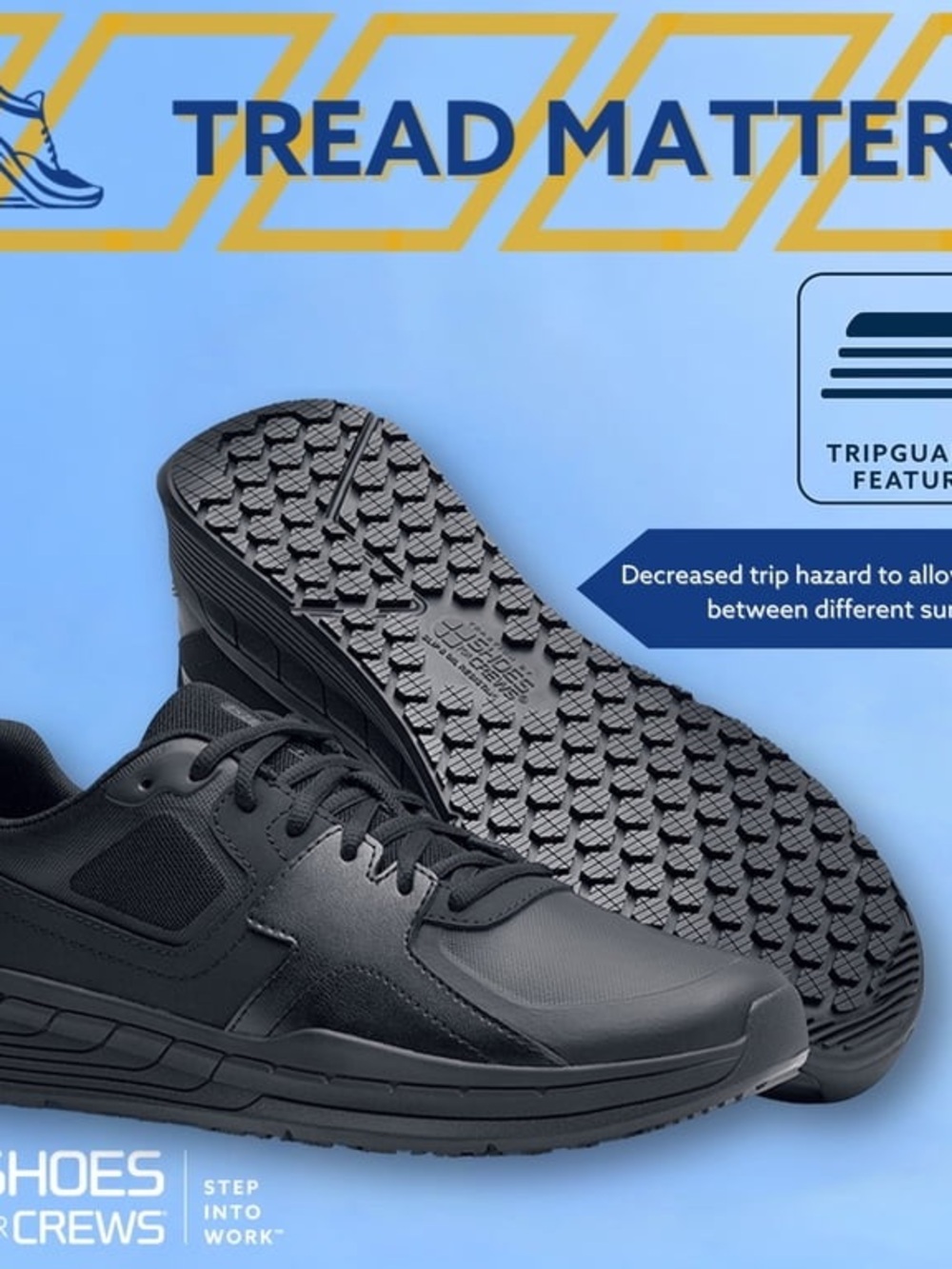 Black Work Sneakers Women's 6 Slip-Resistant Comfort